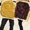 Adult Peanut Butter and Jelly Couples Costume Set Unisex Foam Bread Tunics Funny Halloween Outfit